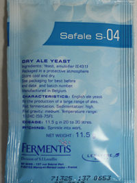 Safale S-04 Dry Ale Yeast 11.5 Grams