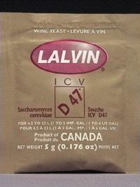 Icv-D-47 Lalvin Active Freeze- Dried Wine Yeast