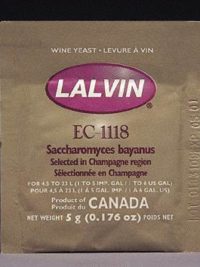 Ec-1118 Lalvin Active Freeze- Dried Wine Yeast