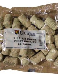 9X1 1/2 First Quality Straight Wine Corks 38 X 23Mm 30/Bag