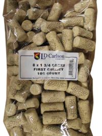 8X1 3/4 First Quality Straight Wine Corks 44 X 22Mm 100/Bag