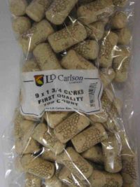 9X1 3/4 First Quality Straight Wine Corks 44 X 23Mm 100/Bag