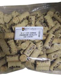 9X1 3/4 Premium Quality Straight Wine Corks 100/Bag