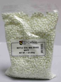 White Bottle Seal Wax Beads 1 lb