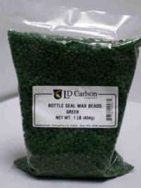 Green Bottle Seal Wax Beads 1 lb