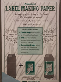 Blue Label-Making Paper Pk/18
