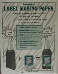 White Label-Making Paper Pk/18