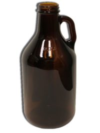 Amber 1/4 Gallon Glass Jug 32 oz