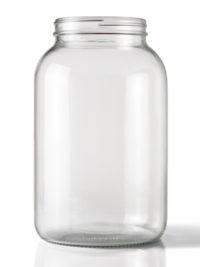 Wide Mouth Clear One Gallon Glass Jug 4/Case