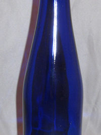 375ml Cobalt Blue Stretch Hock Bottles Cork Finish 24/Case