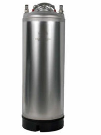 5 Gallon Stainless Steel Ball Lock Keg with Metal Strap Handle