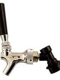 Black Liquid Disconnect with Chrome Plated Beer Faucet