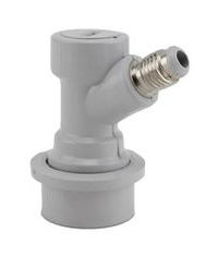 Gray Gas Disconnect with 1/4" MFL For Ball Lock Keg