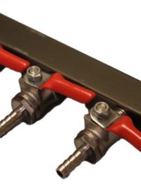 3-Way Gas Manifold with 1/4" Inlet And Outlet Barbs