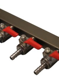 4-Way Gas Manifold with 1/4" Inlet And Outlet Barbs