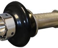 Chromed Brass Faucet Shank with 1/4" Barb - 3 5/8" Length