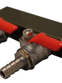 2-Way Gas Manifold with 5/16" Inlet And Outlet Barbs