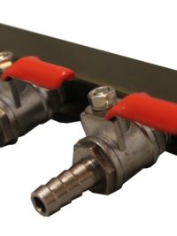 3-Way Gas Manifold with 5/16" Inlet And Outlet Barbs