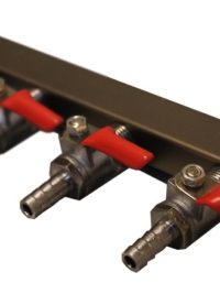 4-Way Gas Manifold with 5/16" Inlet And Outlet Barbs
