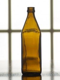 16 oz Amber Belgian Beer Bottle, crown finish, case of 12