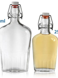 FLIP TOP GLASS FLASK
