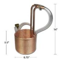 COPPER WORT CHILLER - 25 FT W/ VINYL TUBING