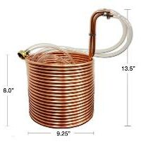 COPPER WORT CHILLER - 50 FT W/ VINYL TUBING